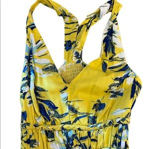 Say hello to this yellow floral maxi dress